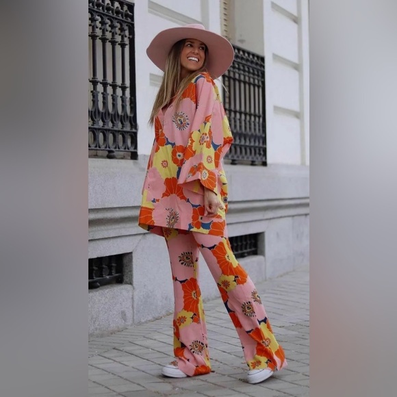 NWOT Zara multicolored floral print SET πΈ - Picture 8 of 10